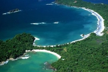 aerial view of Costa Rica beach